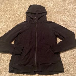 Lulu lemon black full zip Scuba hoodie
